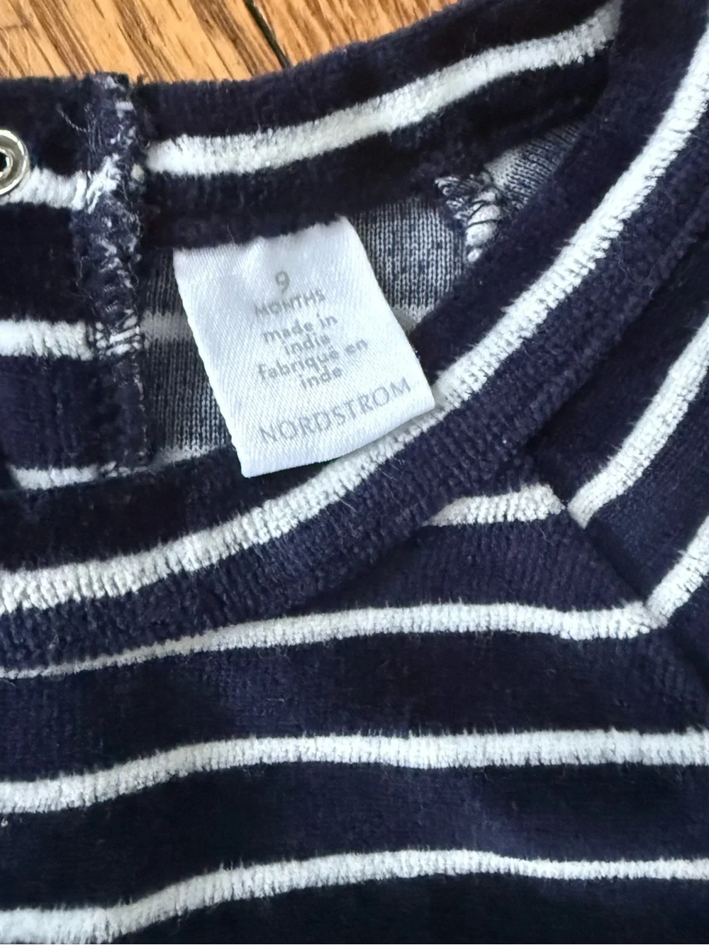 Nordstrom Navy and White Striped Kids Two-Piece Set - Size 9 Months